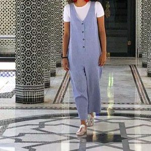 Topshop Sleeveless Lavender Jumpsuit